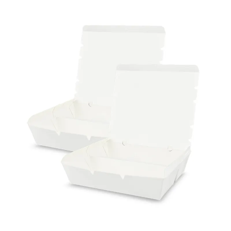 กล่องอาหารกลางวันช่อง 3C สีขาวเป็นมิตรกับสิ่งแวดล้อมคุณภาพสูง ออกแบบมาเพื่อให้อาหารอุ่นและสด