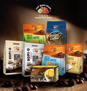 Dragon Fruit Brand Roasted White <strong>Coffee</strong> Instant <strong>Coffee</strong> - Hazelnut 40g X 15s X 20 Pktks Soluble <strong>Coffee</strong> Powder - Product Image 3