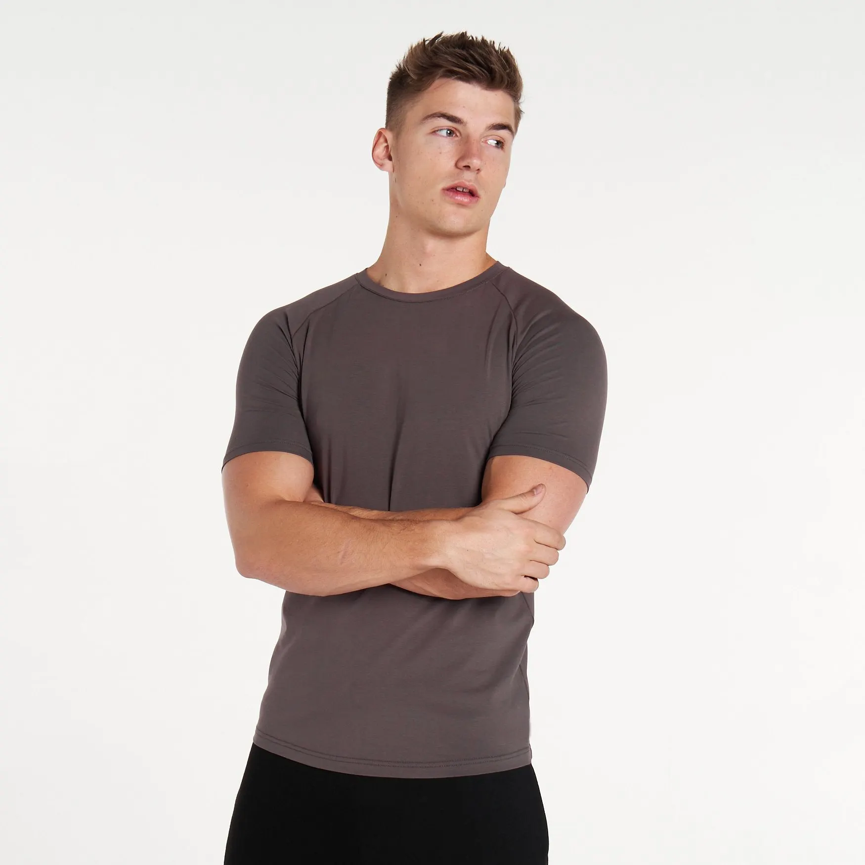 קיץ גברים שרוול קצר 100% כותנה התאמה אישית מודפסת חולצה לנשימה בבד כותנה