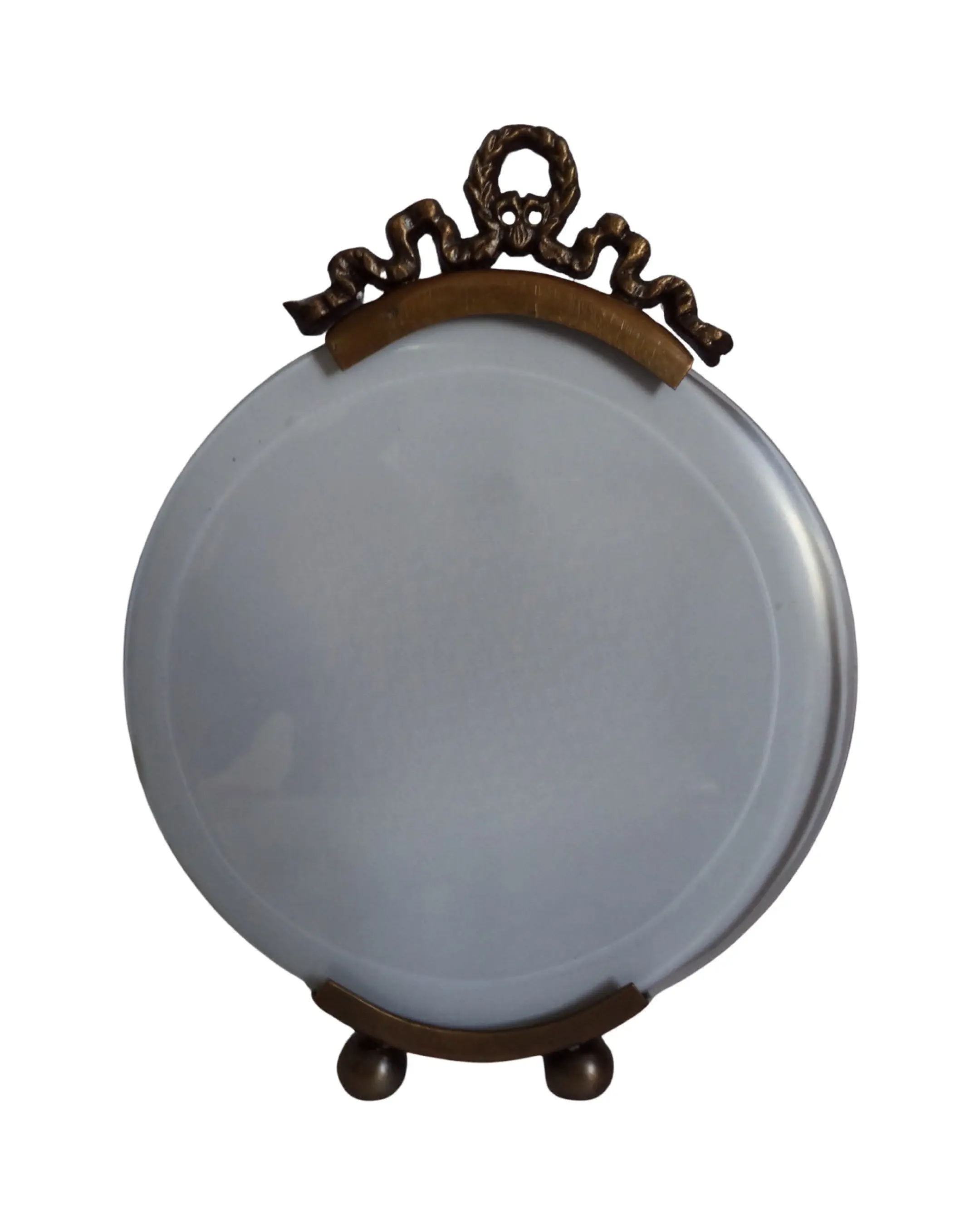 Cornice rotonda in metallo elegante decente per la decorazione della casa album di foto in ottone antico cornice per foto