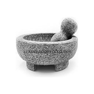 Dayanıklı granit harç ve pestle seti sağlam bir taban ile pişirme için ince tozlar içine sert baharat taşlama için mükemmel - Product Image 5