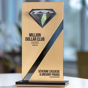 Distinguished Acrylic and Wooden Achievement Trophy Elegant <strong>Award</strong> for Recognizing Excellence and Outstanding Performance - Product Image 2