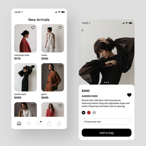 Pluripremiato App Mobile per negozi di abbigliamento Design di prim'ordine per il Software Android dei negozi di stoffa supportato sulla spedizione Online Mac - Product Image 2