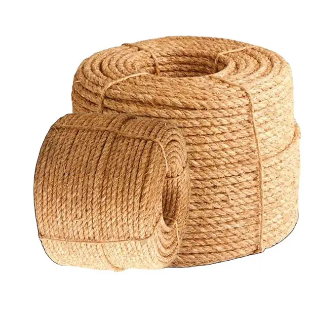 Hilo de fibra de coco 100% natural hecho a medida hecho de fibra de coco 100% adecuado para la reventa por tiendas de hilo