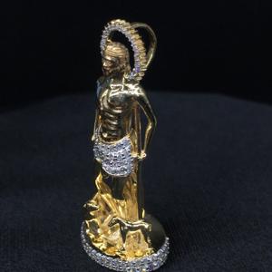 St. Lazarus <strong>San</strong> Lazaro Diamond Pendant &amp; Charm