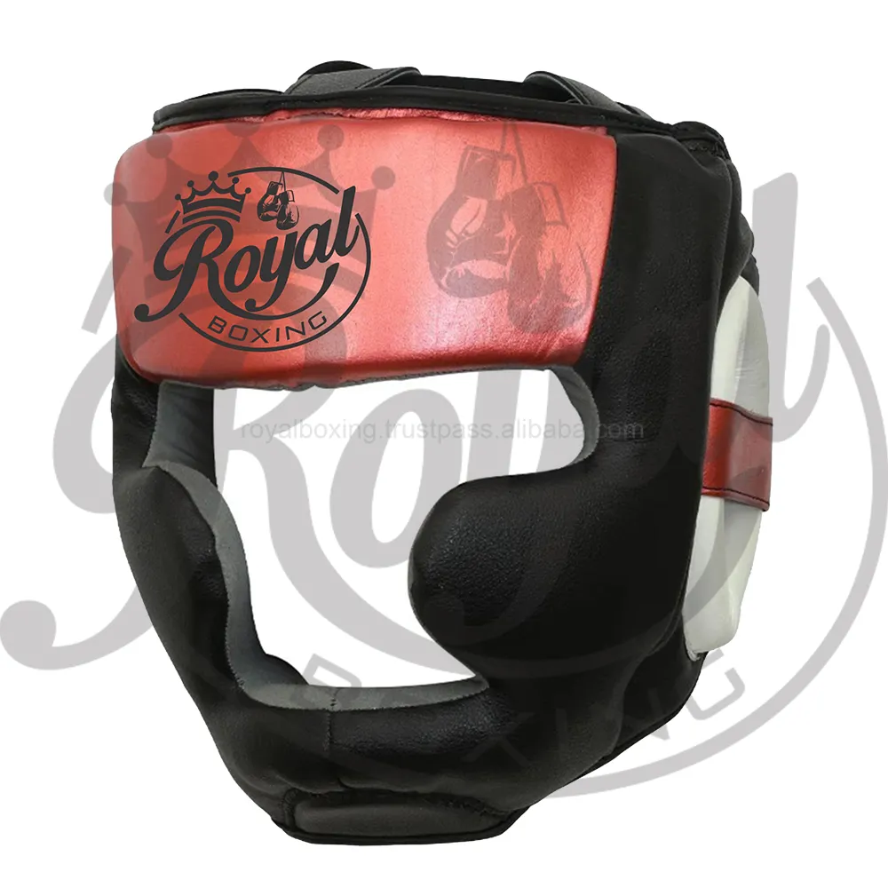 2024 copricapo per allenamento di boxe al miglior prezzo, alta qualità In pelle con Logo personalizzato Full Face boxe MMA Head Guard caschi da boxe