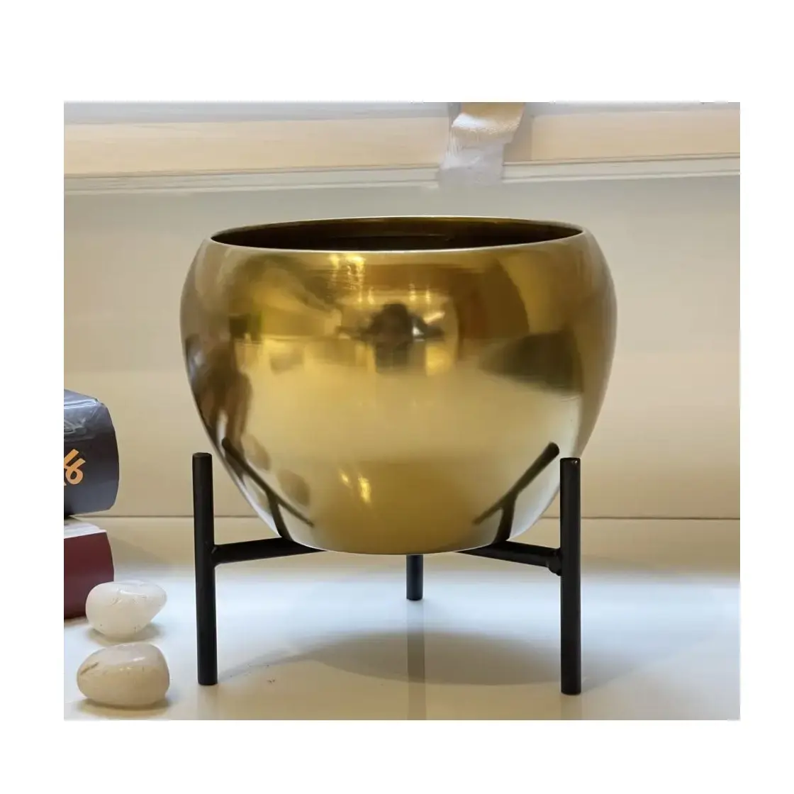 Vaso de metal para plantas de interior, suporte para plantas de interior, decoração de mesa e casa, mais vendido, está pronto para clientes em todo o mundo