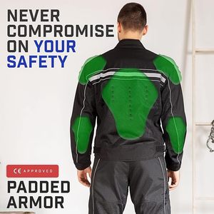 Cordura kış motosiklet ceketler yeni erkek motosiklet CE Armours ile su geçirmez kordura tekstil ceket