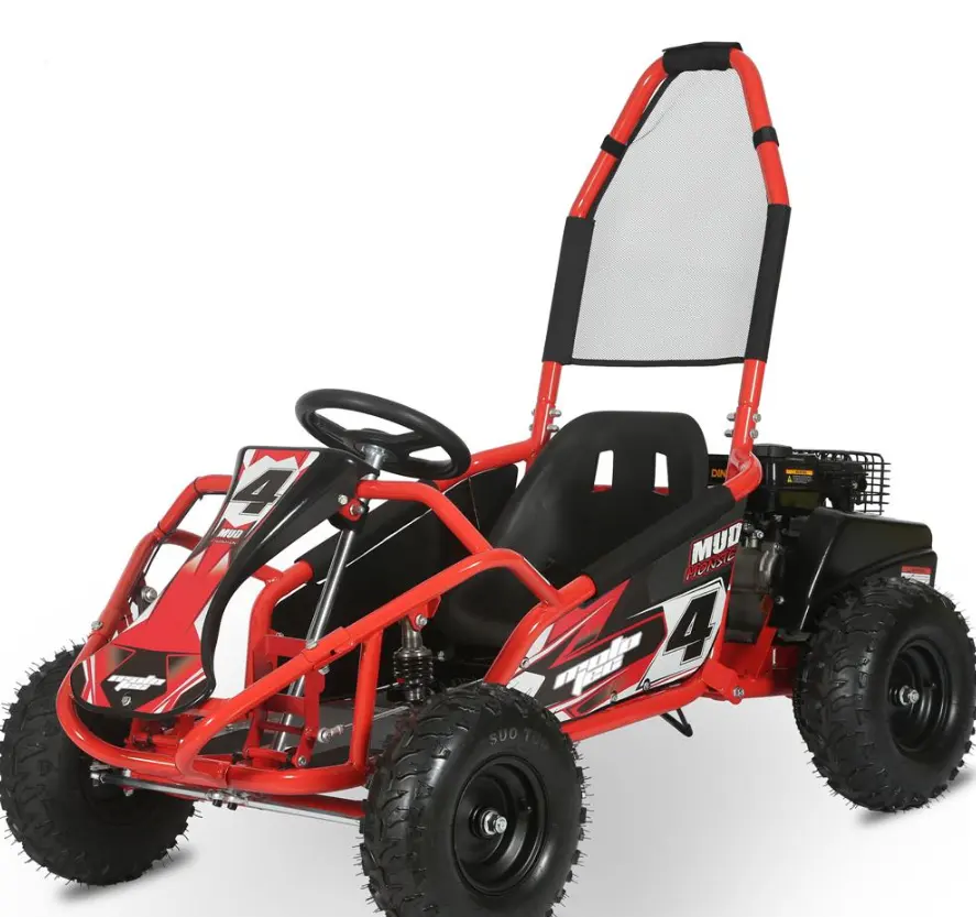 Prix de gros Mud Monster 98cc Kids Go Kart Suspension Complète Rouge