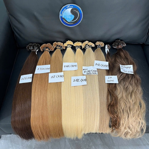 Keratin ucu (U ucu)- 20 ''-24''-doğal dalgalı-doğal düz-karışık renk-piyano-Balayage renk-trend stili - Product Image 2
