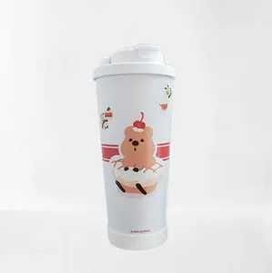 [KiKi QUOKKA] 24oz KIKI Donut tarzı paslanmaz çelik pipetli bardak, sağlıklı içme için çevre dostu yeniden kullanılabilir tasarım - Product Image 1