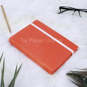 Cuadernos impresos en bloque naranja tamaño A4, diario de papel de algodón blanco, cuadernos impresos en naranja reciclables personalizados de alta calidad - Product Image 2