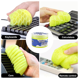 BSCI MSDS Magia Multicolor Gel Teclado Interior Do Carro Gel De Limpeza Limpador De Poeira Teclado Gel De Limpeza Para Computador Do Carro Teclado