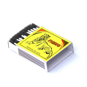 Custom Shaped Black/Brown/Red/<strong>Blue</strong> <strong>Colored</strong> Safety Wax <strong>Matches</strong> with Printed Logo Perfect for Kitchen Use in Africa - Product Image 1