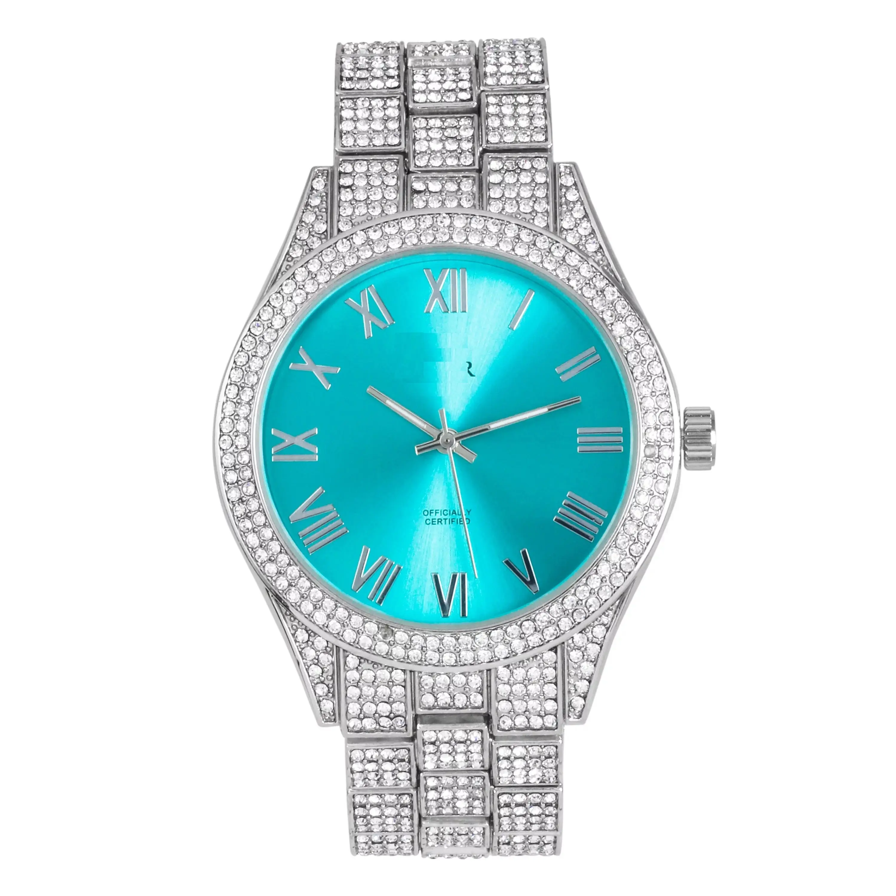Pass diamante Tester marchio di moda uomo D VVS Moissanite orologio ghiacciato fuori fuori fuori su misura orologi di lusso diamanti fornitore di massa
