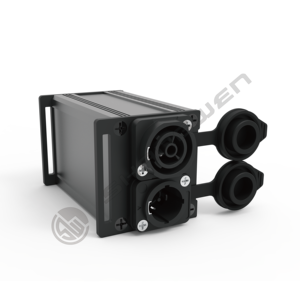 Conectores Powercon 2 unidades de tira de alimentación con Power Twist Entrada/salida Divisor de potencia True 1 Breakout Box - Product Image 6