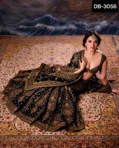 Lehenga choli ชุดแต่งกายสำหรับเจ้าสาวชุดผ้าไหมอินเดียสำหรับงานแต่งงาน - Product Image 5