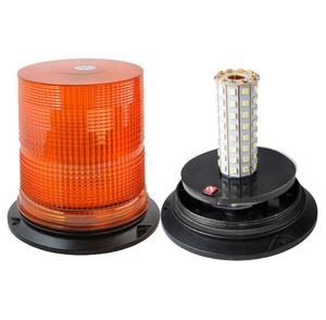 TOPLEAD DC12-48V <span class=keywords><strong>LED</strong></span>緊急ストロボビーコンライトクリアカバー、ヘビーデューティーマイニングメタルベース5050 <span class=keywords><strong>led</strong></span>警告ロータリーフラッシュランプ