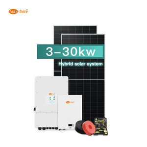 完整的家用太阳能系统3Kw 10Kw 10Kva 20Kw 30Kw带太阳能电池板的混合离网太阳能系统 - Product Image 1