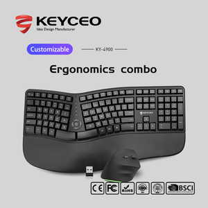 2024 caliente nuevo 2,4G + BT teclado inalámbrico y ratón Vertical Combo teclado ergonómico ajustable DPI uso de juegos de oficina