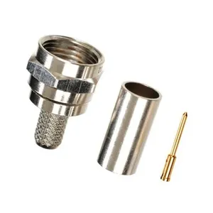 用于<span class=keywords><strong>RG59</strong></span> RG6同轴电缆的<span class=keywords><strong>F</strong></span>公连接器，压接型 | 用于电视、卫星、闭路电视和电缆信号应用的射频连接器