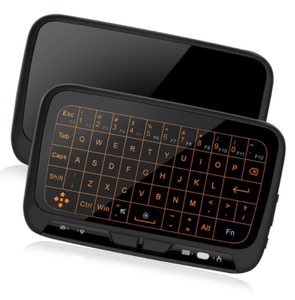 Mini teclado inalámbrico de 2,4 Ghz con retroiluminación, ratón de pantalla completa, Combo de panel táctil, Control remoto recargable para PC, Android, Tv Box