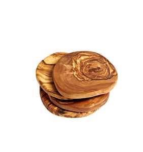 Coasters de madeira artesanais premium com intrincados padrões antigos para um visual vintage