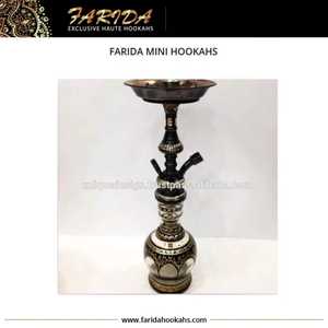 水烟筒水烟筒Farida迷你传统黄铜新设计2025匹配玻璃或黄铜最高吸烟效率埃及
