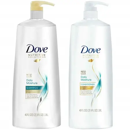 Dove Nutritive Solutions Tägliches Feuchtigkeits-, Shampoo-und Conditioner-Duo-Set, 40-Unzen-Pumpflaschen