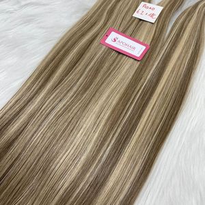 トレンドミニケラチンフラットヒントヘアエクステンションミックスピアノカラーナチュラルストレートスタイルトレンド人毛エクステンション