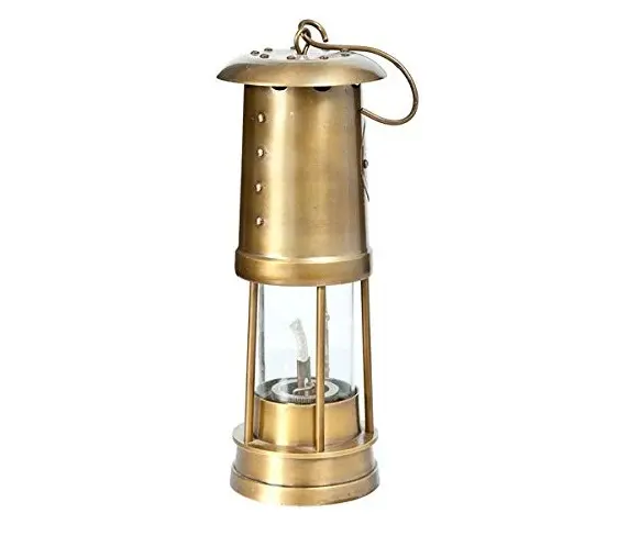 Lampada a olio per lanterna nautica minore in ottone stile Vintage antico da 9 pollici per la decorazione della casa