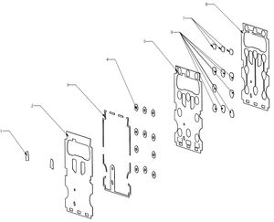 Mylar Metal Dome Adhesive <strong>UV</strong> Dots <strong>UV</strong> Dots Keyboard Keypad <strong>Array</strong> Telecommunication Equipment Membrane Switch Seal Bag Packaging - Product Image 5