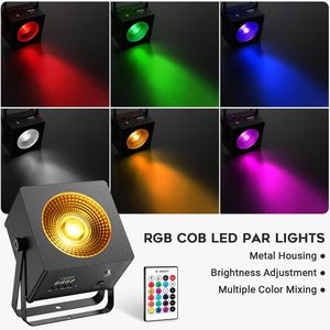 หลอดไฟ LED 30W RGB 3in1 COB LED ไร้สายใช้พลังงานจากแบตเตอรี่พร้อมรีโมตสำหรับปาร์ตี้ในงานแต่งงานในโบสถ์