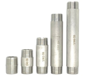 <strong>ASME</strong> B1.20.1 NPT Threaded Steel Pipe Nipple 10mm-30mm Sizes High Forging Technics Painting Surface Treatment for Gas - Product Image 3