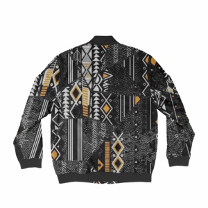 加大码夹克冬季轰炸机夹克升华图案飞行染料升华轰炸机夹克 - Product Image 2