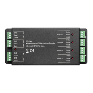 Dmx распределитель сигнала Dc декодер сплиттер 4 Way Dmx512 распределитель сигнала для светодиодной системы освещения - Product Image 1
