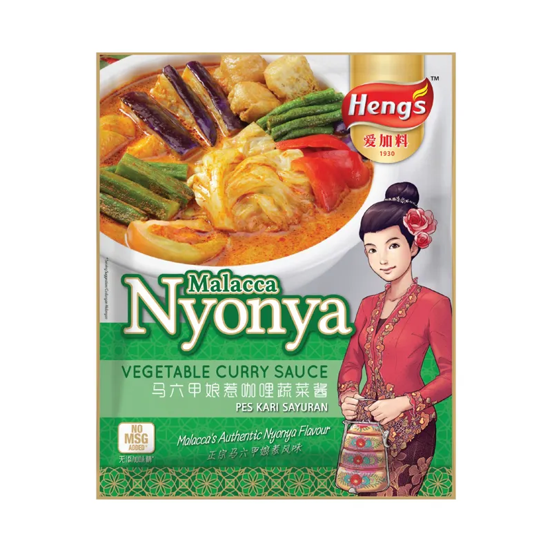 Heng's Vegetable Curry Sauce Feito na Malásia