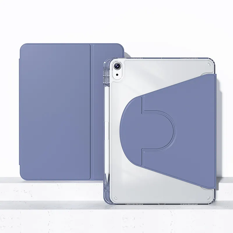 360 Rotatie TPU Clear Back Cover Smart Case Voor Ipad 10 Air 4 5 10.9 Pro 11 12.9 Mini6