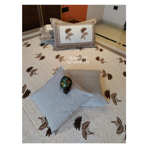 Amara & Masakali 93x108พร้อมปลอกหมอนอิงมือ2ชิ้นผ้าปูเตียงขนาดควีนไซส์พรีเมียมคอลเลกชัน AMBS034ล่าสุด - Product Image 5