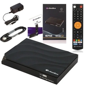 Sıcak satış yeni 2025 son vSeeBox <span class=keywords><strong>V3</strong></span> Pro artı v2 ses kontrolü ile paket uzaktan Ultimate 8K Android TV kutusu