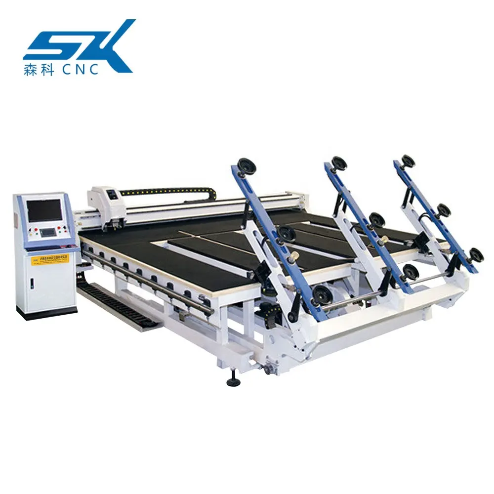 Cnc-máquina de corte de mesa laminada, completamente automática, para hojas de vidrio con forma y espejo