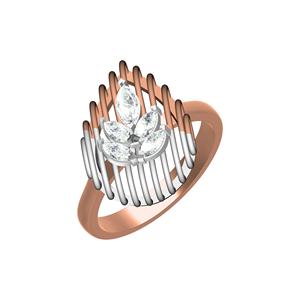 Lustre of Conscious Beauty's Styish Ethical 10K 14K 18Kゴールドダイヤモンドリングラボ作成ジュエリーオプション