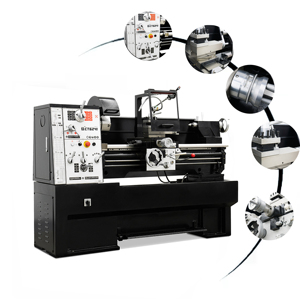 Pürüzsüz besleme mekanizması yatay tezgah Drehbank Mandril De Torno Mecanico manuel torna makinesi için Metal kesme parçaları - Product Image 6