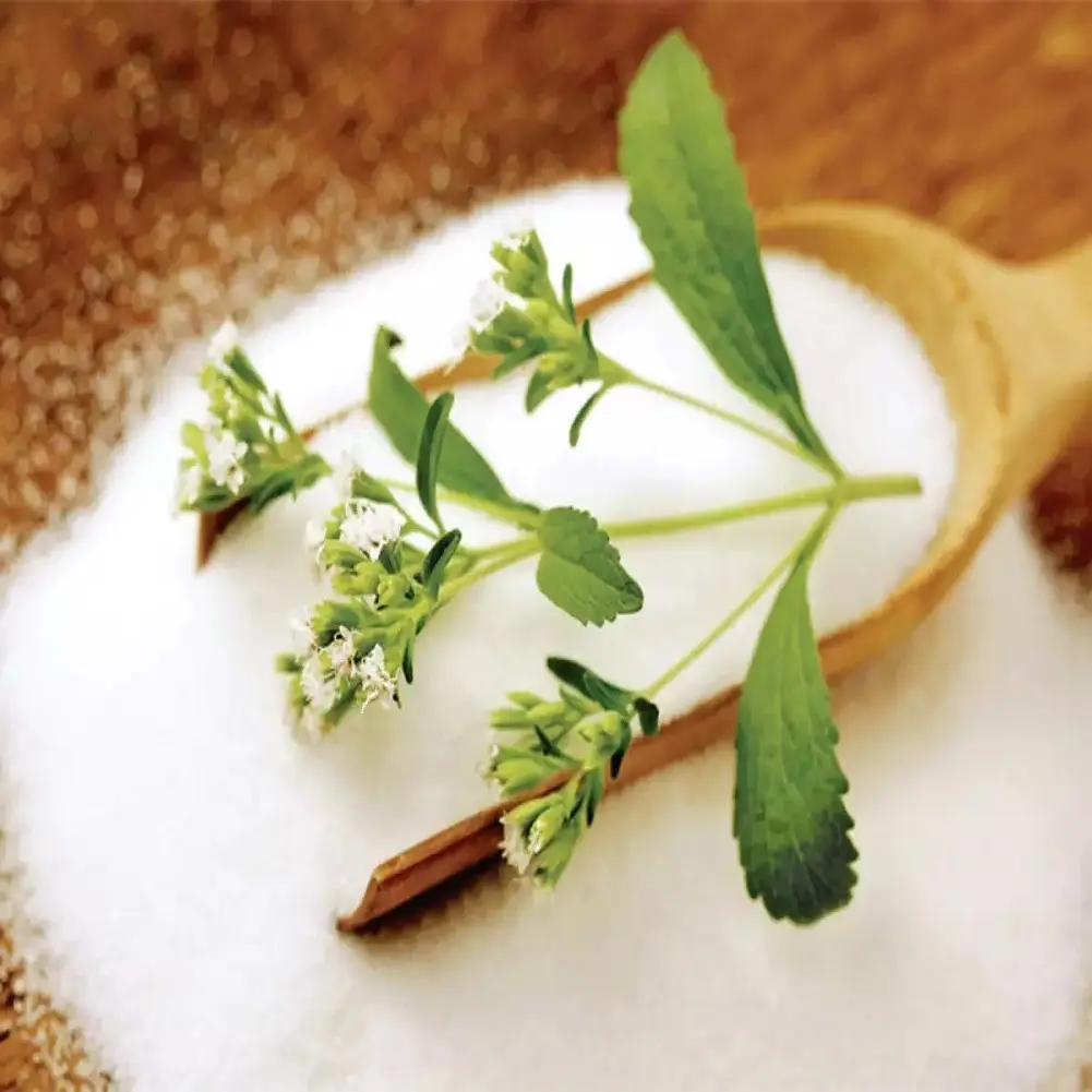 Pabrik grosir sampel gratis kualitas tinggi 97% ekstrak daun Stevia reaudioside bubuk dalam stok