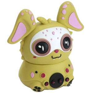 Personalización creativa de goma suave lindo Altavoz Bluetooth de dibujos animados de pequeño dragón verde con función FM tarjeta TF impermeable - Product Image 1