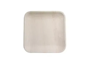 Üst satıcı tek kullanımlık kare Palm Areca ahşap plaka tepsi seti yüksek talep çatal paketi hint mutfak parti mutfak ihracat