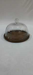 Bánh Gỗ Đứng với mái vòm Acrylic hoàn hảo để hiển thị bánh cupcakes và món tráng miệng lý tưởng cho các tiệm bánh quán cà phê và sử dụng nhà - Product Image 4