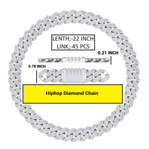 <strong>Deluxe</strong> Miami <strong>Chain</strong> for Men Hip Hop 20mm Baguette Lab Grown Diamond Cuban <strong>Chain</strong> Solid 14k Gold Iced Out Rapper Cuban Link - Product Image 6