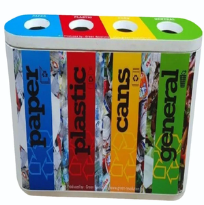 Quatro geri dönüşüm depolama açık üst 50 L çöp kutusu her Bin tipi - Product Image 1