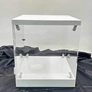 Hộp trưng bày đồ chơi xoay trong suốt có khóa, làm bằng <span class=keywords><strong>acrylic</strong></span>, tích hợp đèn LED - Product Image 6